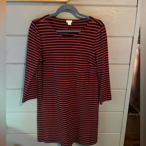 J crew factory knit nautical dress